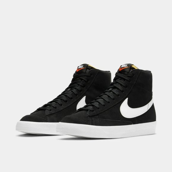 Nike Shoes - Nike Blazer Mid ’77 Suede Retro high top | BLACK WITH WHITE